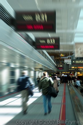 arrival and departure gates at airport