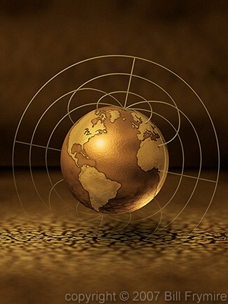 networked globe Americas and Europe
