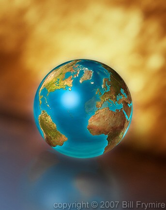 rich globe Atlantic Ocean