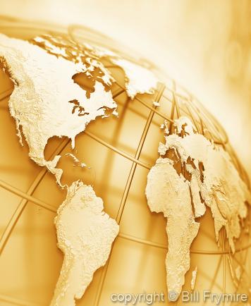 wire globe world map