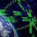 stock market report with earth