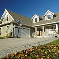 house in autumn