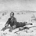 man dying of thirst in the desert