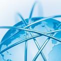 networked world wire globe